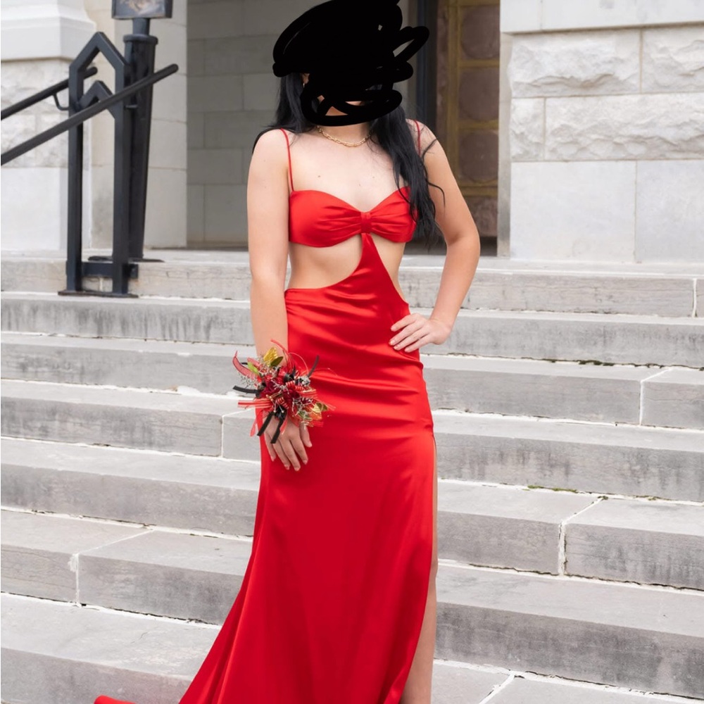 Elegant Red Prom Dress….. Sherri Hill